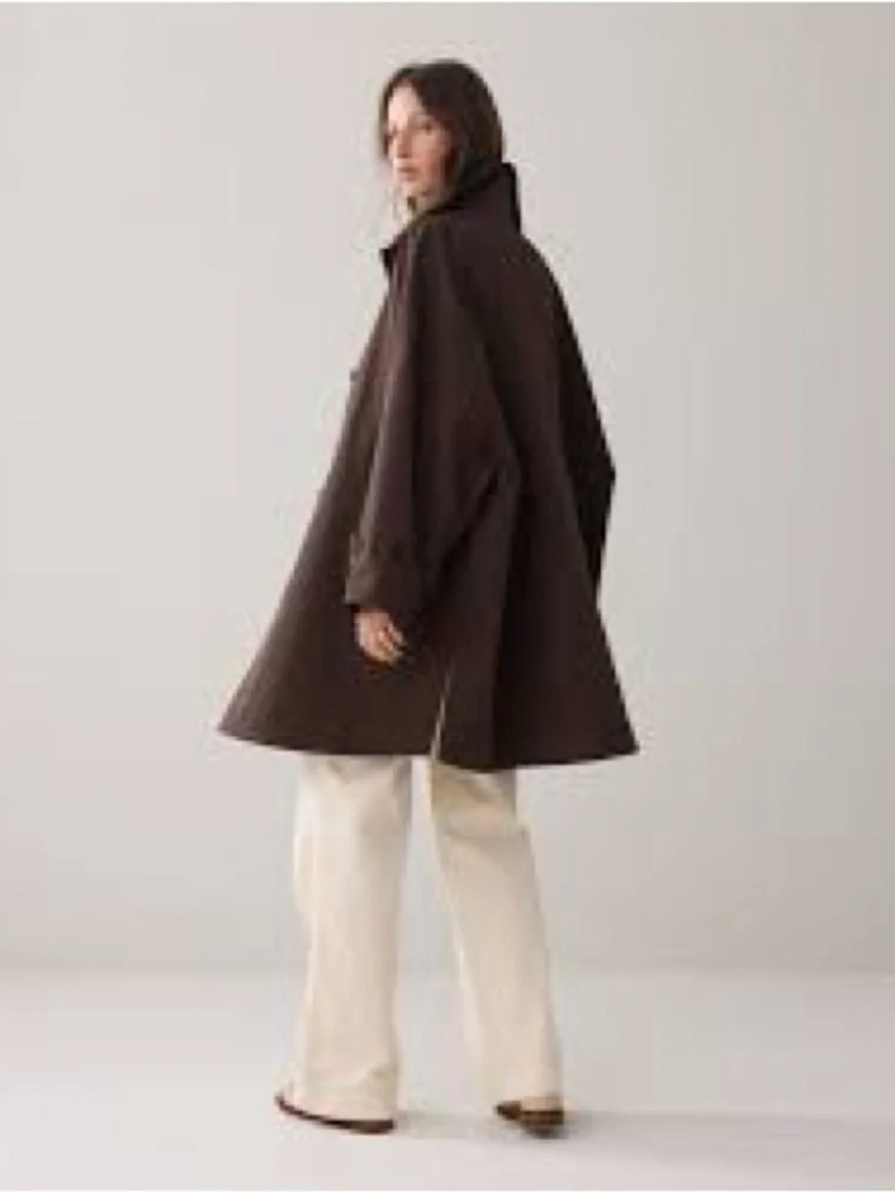 Women's Dark Brown A-Line Trench Coat – Classic Everyday Trench